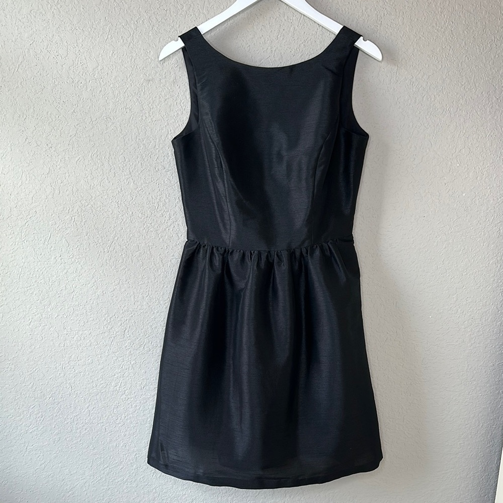 ALFRED SUNG Black Sleeveless Short Bridesmaid Dress Scoop Back By‎ Dessy Size 8